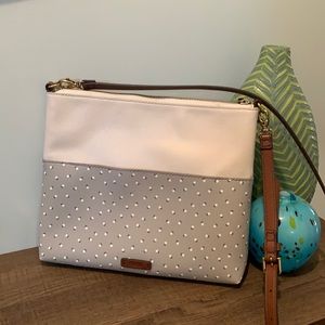 Fossil Fiona Crossbody Bag Off-White & Gray